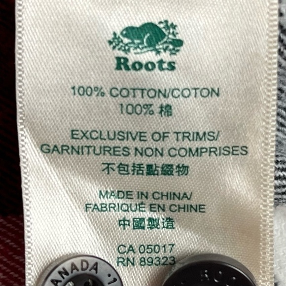 Roots | Long Sleeve  Plaid Shacket Coat Size XS - Picture 8 of 8